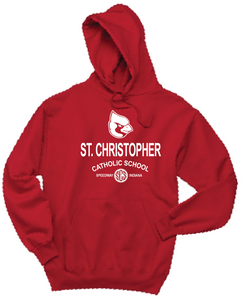 St. Christopher JERZEES® - NuBlend® Pullover Hooded Sweatshirt True Red