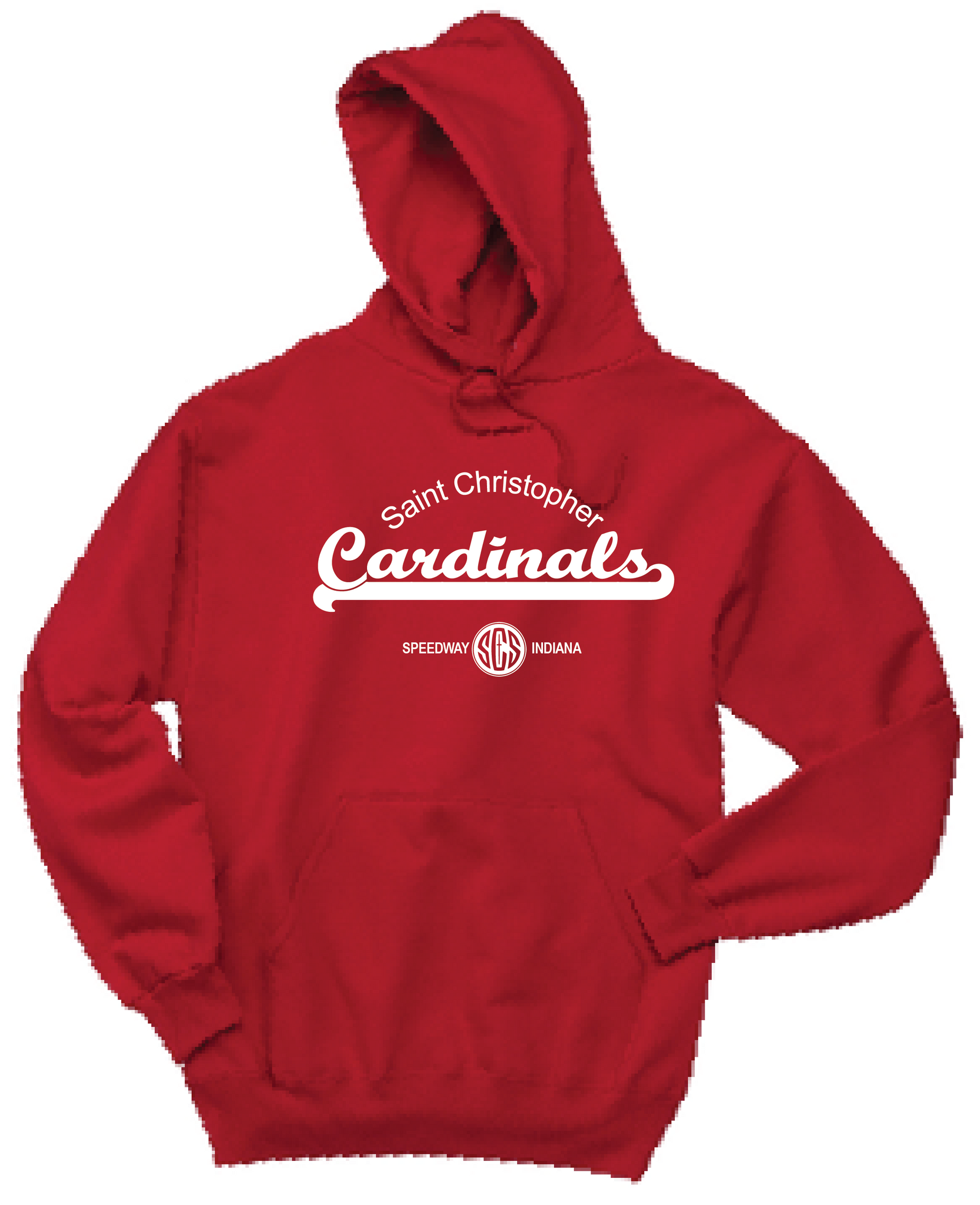 St. Christopher JERZEES® - NuBlend® Pullover Hooded Sweatshirt True Red