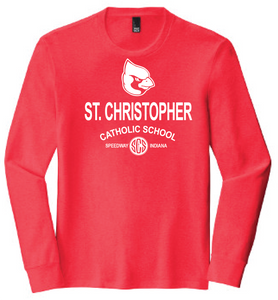 St. Christopher District Made Perfect Tri Long Sleeve T-Shirt - Red Frost