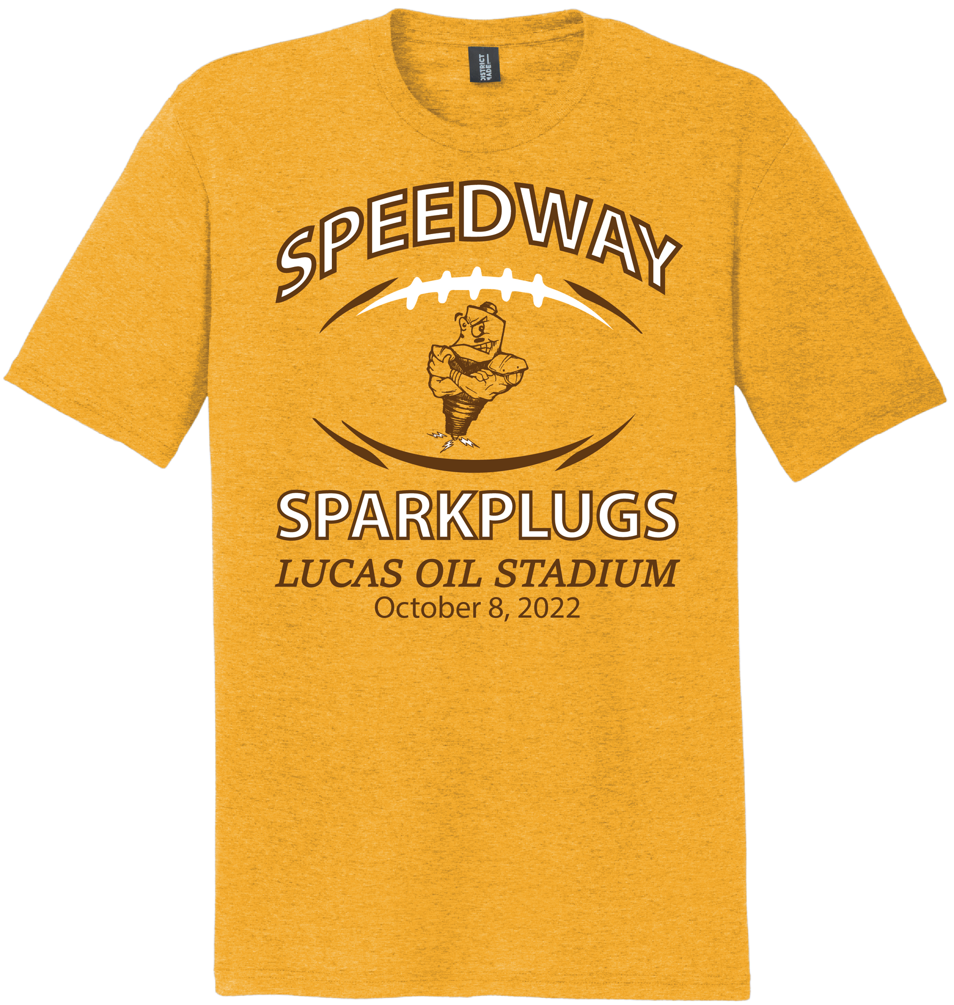 Speedway Football & Cheer Ochre Yellow Heather T-Shirt